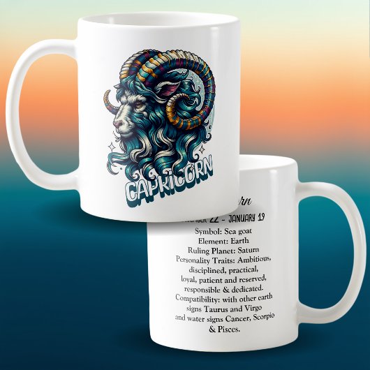 Mug SYMBOLE Astrologique Horoscope Capricorne