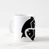 Mug Symbole astrologique Pisces Symbole 2 (Devant gauche)