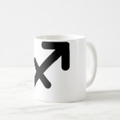 Mug Symbole astrologique Sagittarius SIGNE 3 (Devant droit)