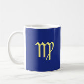 Mug Symbole astrologique Zodiaque personnalisé Virgo (Gauche)