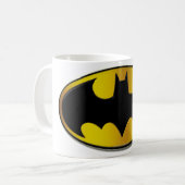 Mug Symbole Batman | Logo de dégradé ovale (Devant gauche)