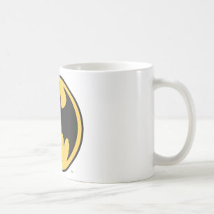 Mug Symbole Batman   Logo du cercle jaune foncé