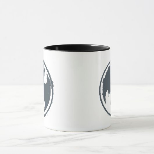 Mug Symbole Batman | Logo Grey Grunge (Centre)