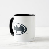 Mug Symbole Batman | Logo noir et blanc (Devant gauche)