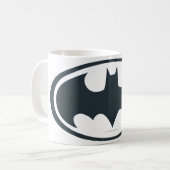 Mug Symbole Batman | Logo noir et blanc (Devant gauche)