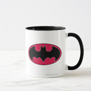 Mug Symbole Batman   Logo noir rouge