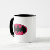 Mug Symbole Batman | Logo noir rouge (Devant gauche)