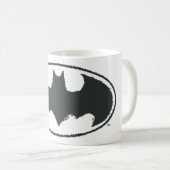 Mug Symbole Batman | Logo noir Spray (Devant droit)