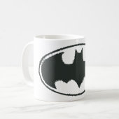 Mug Symbole Batman | Logo noir Spray (Devant gauche)