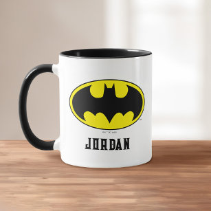 Mug Symbole Batman   Logo Oval de chauve-souris   Ajou
