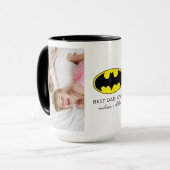 Mug Symbole Batman | Meilleur papa photo (Devant gauche)
