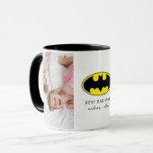 Mug Symbole Batman | Meilleur papa photo (Devant gauche)
