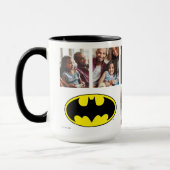 Mug Symbole Batman | Meilleur papa photo Collage (Gauche)