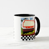 Mug Symbole blanc les années 50 Retro Diner (Devant droit)