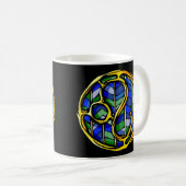 Mug Symbole Bleu Gemstone Leo (Devant droit)