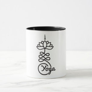 Mug Symbole bouddhiste Lotus Unalome/ Yoga
