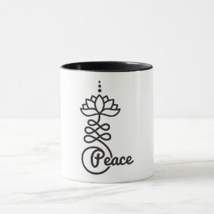 Mug Symbole bouddhiste Unalome Lotus pour la paix