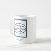 Mug Symbole cancéreux Zodiac Citation amusante Anniver (Devant gauche)