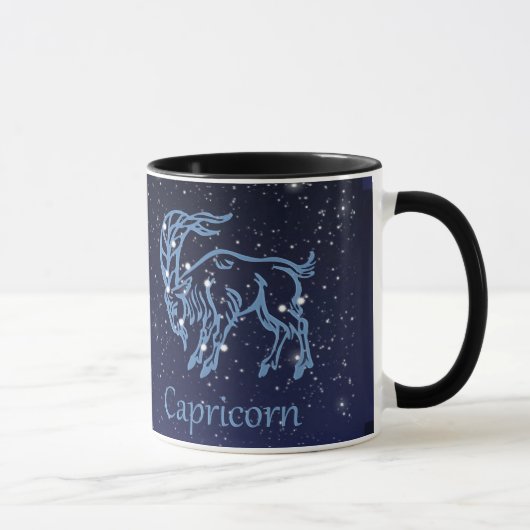 Mug Symbole Capricorne Constellation et Zodiaque avec  (Droite)