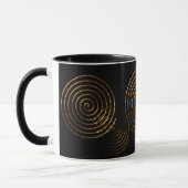 Mug Symbole celtique spirale or métallique (Gauche)