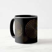 Mug Symbole celtique spirale or métallique (Devant gauche)