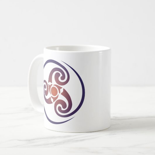 Mug Symbole Celtique Triskele, Triple Spiral, Triskeli (Devant gauche)