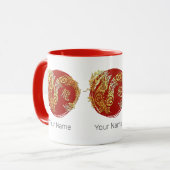 Mug Symbole chinois Zodiac Horoscope Constellation (Devant gauche)