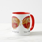 Mug Symbole chinois Zodiaque Horoscope Constellation (Devant droit)