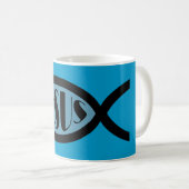 Mug Symbole chrétien de poissons de JÉSUS (Devant droit)