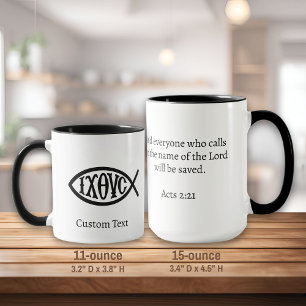 Mug Symbole chrétien Ichthys