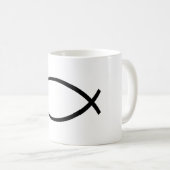 Mug Symbole Christian Fish (Ichthys) (Devant droit)