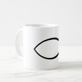 Mug Symbole Christian Fish (Ichthys) (Devant gauche)