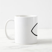 Mug Symbole Christian Fish (Ichthys) (Gauche)