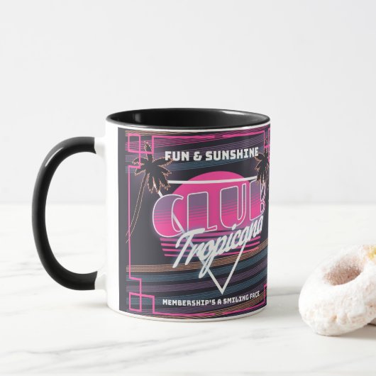 Mug Symbole Club Tropicana Neon (Avec donut)