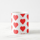 Mug symbole coeur rouge imprimé (Centre)