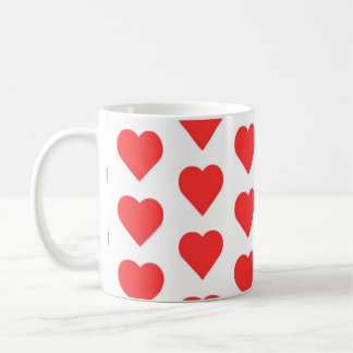 Mug symbole coeur rouge imprimé