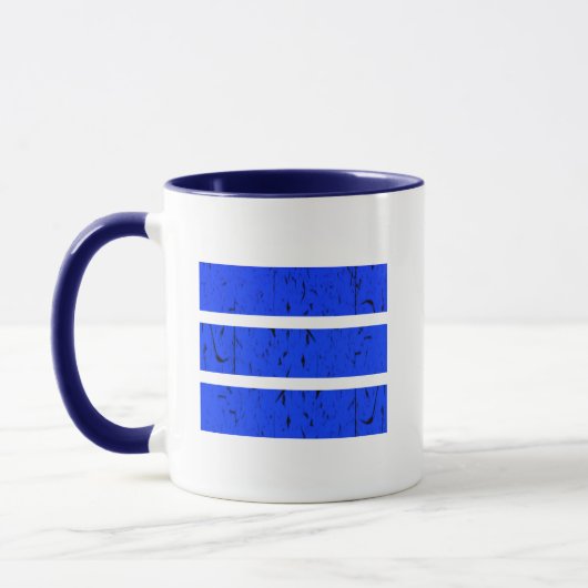 Mug Symbole cool 3 lignes | Uniformité et harmonie col (Gauche)