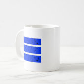 Mug Symbole cool 3 lignes | Uniformité et harmonie col (Devant gauche)