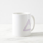 Mug Symbole d'alchimie de l'élément d'air émietté (Devant droit)