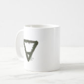 Mug Symbole d'alchimie de l'élément rocheux de la Terr (Devant gauche)