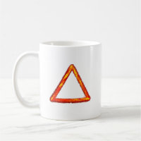 Symbole d'alchimie d'élément de feu lame
