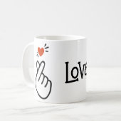 Mug Symbole d'amour coréen moderne (Devant gauche)