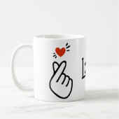 Mug Symbole d'amour coréen moderne (Gauche)