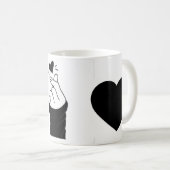 Mug Symbole d'amour du doigt de main "Love you" (Devant droit)