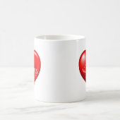 Mug Symbole d'amour rouge 3d en forme de coeur-50420 (Centre)