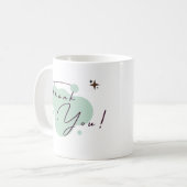 Mug Symbole d'appréciation : "Merci" significatif (Devant gauche)