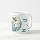 Mug Symbole d'Aquarius frappant (Devant droit)