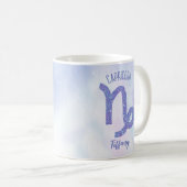 Mug SYMBOLE D'Astrologie Capricorne Personnalisée Viol (Devant droit)