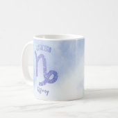 Mug SYMBOLE D'Astrologie Capricorne Personnalisée Viol (Devant gauche)