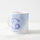 Mug Symbole d'astrologie du cancer (Devant gauche)